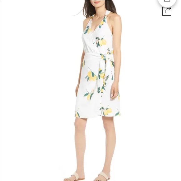 Rails Dresses & Skirts - NEW • Rails • Trista Wrap Mini Dress Lemon Print Lemon Grove Print large